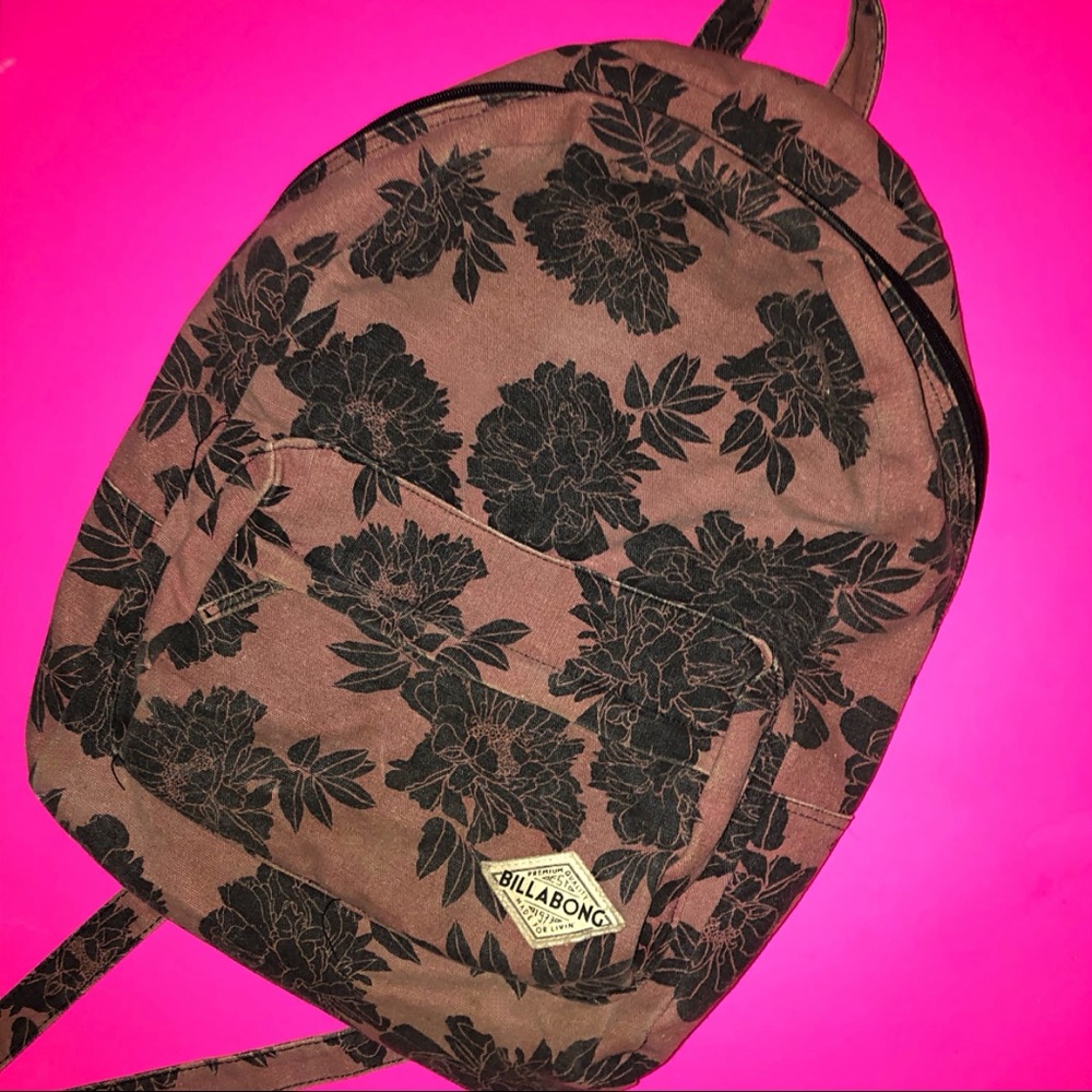 Billabong floral backpack